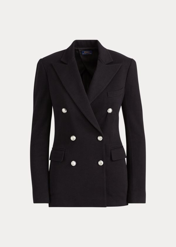 Women's Polo Ralph Lauren Knit Double-Breasted Blazers | 475860QVO